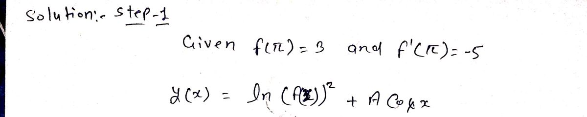 Calculus homework question answer, step 1, image 1